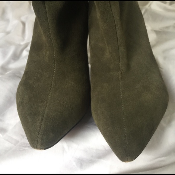 ALDO slouchy green boots sz7.5 - Picture 7 of 8